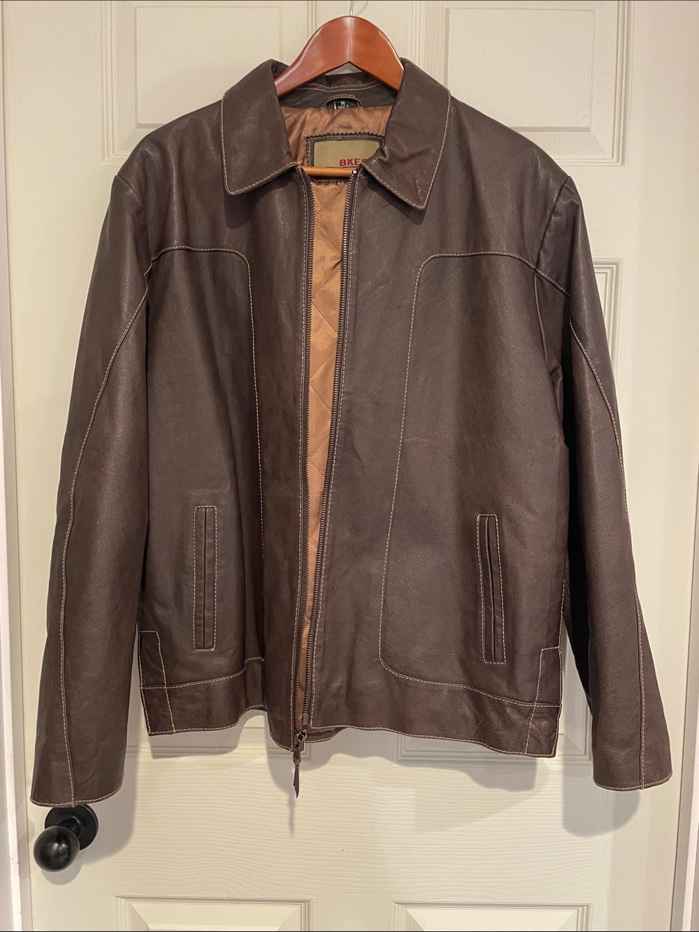 Vintage Buckle BKE 67 Leather Jacket